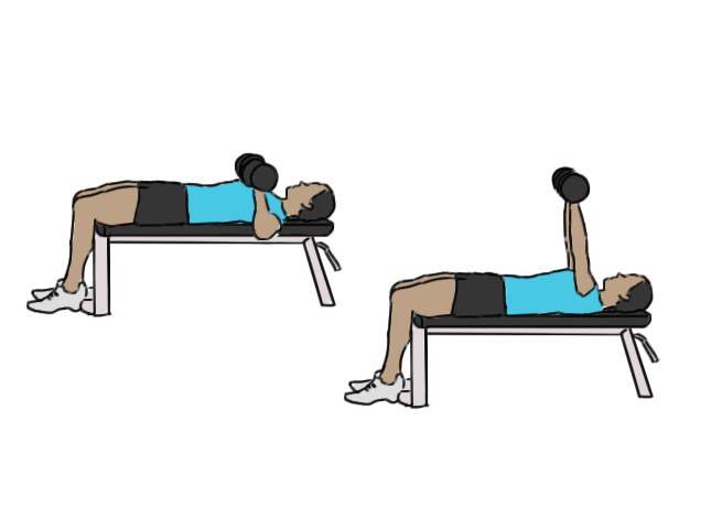 Dumbbell bench press