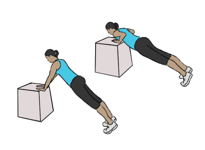 Triangle / Close / Diamond box push-ups