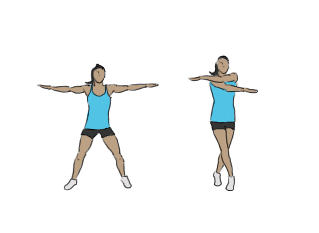 Cross Body Jumping Jacks Gofitnessplan