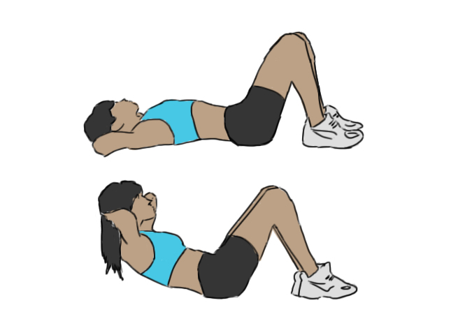 Crunches - GoFitnessPlan