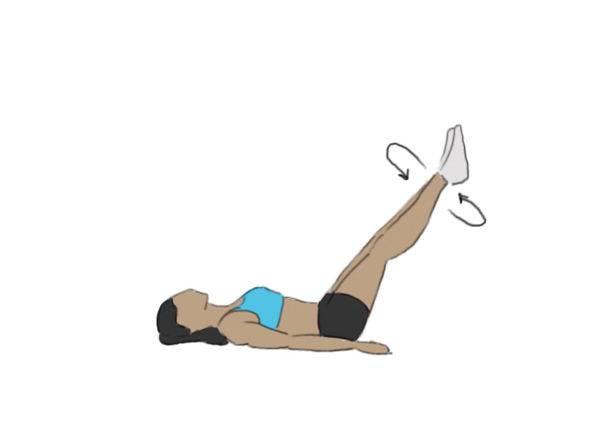 Double leg circles - GoFitnessPlan