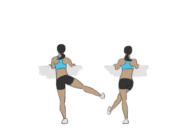 Side lateral leg swings - GoFitnessPlan