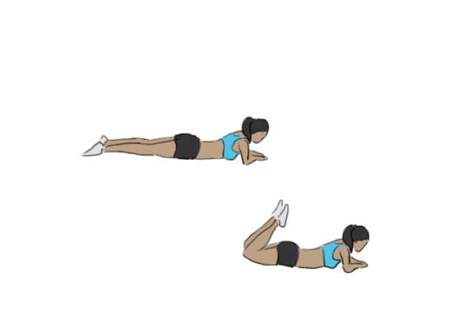 Lying hamstring curls