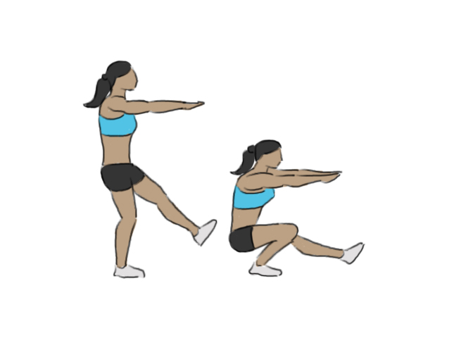 Pistol / Single leg squats