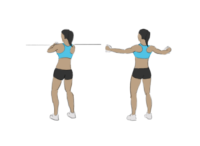 Rear delt cable flyes