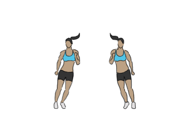 Side to side hops