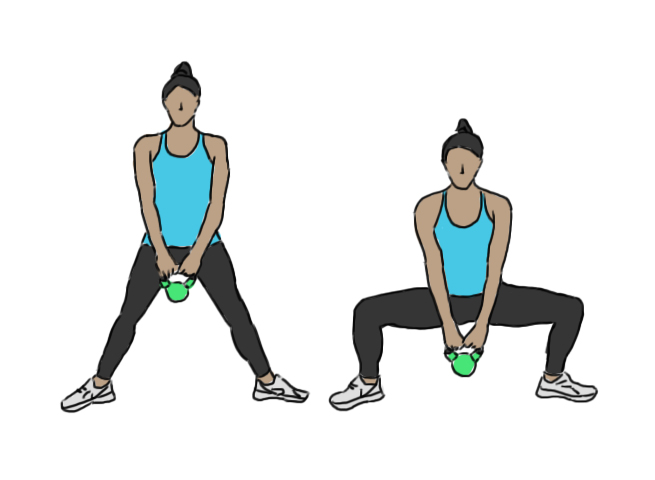 Sumo Squat Workout Routine Squat Sumo Dessin RYIDBV