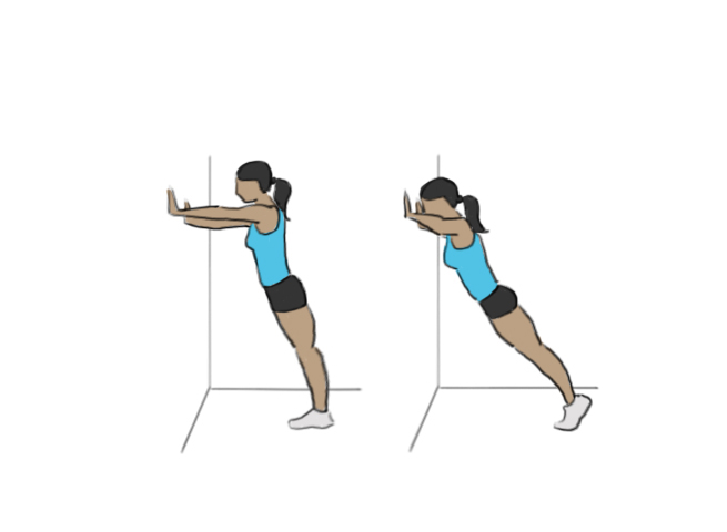 Wall push-ups