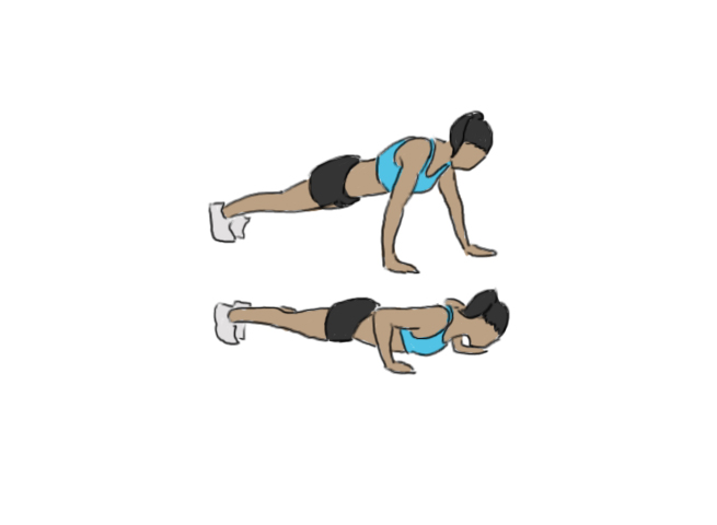 Wide push-ups