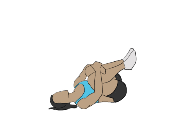 Wind relieving pose