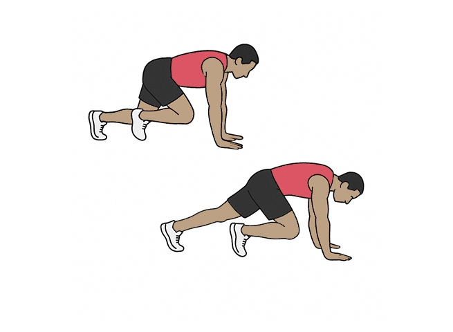 Bear crawls