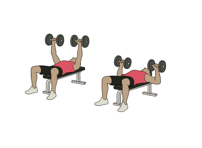 Dumbbell bench press