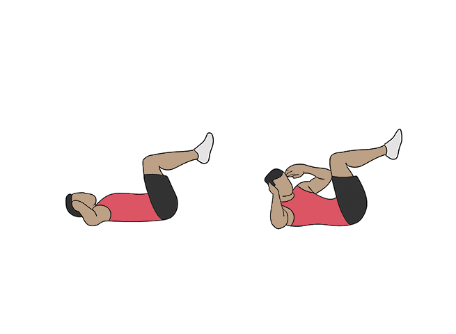 Oblique crunches