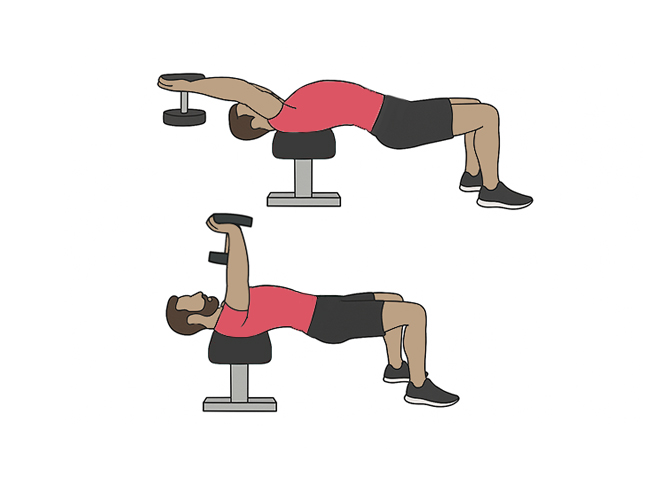 Dumbbell pullovers