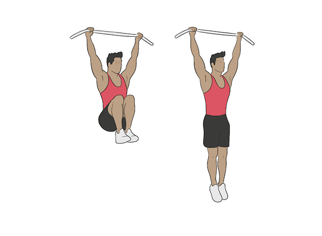 Hanging knee raises
