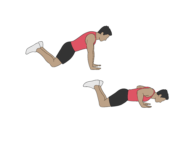 Knee push-ups