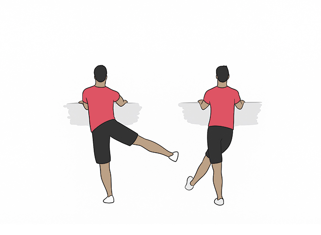 Side lateral leg swings