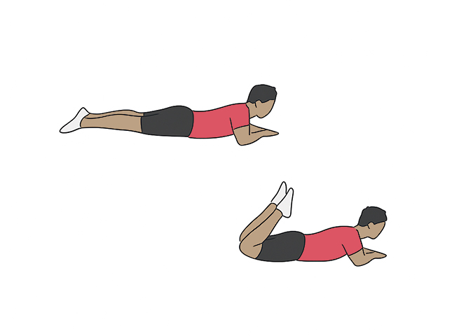 Lying hamstring curls