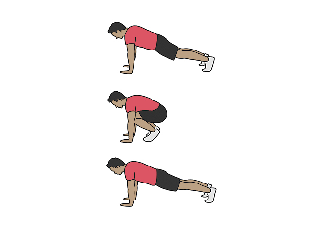 Two leg mountain climbers