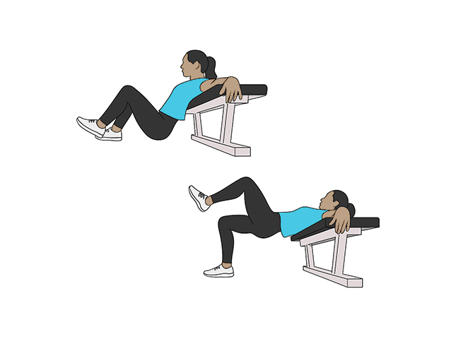 Single leg bodyweight hip thrust