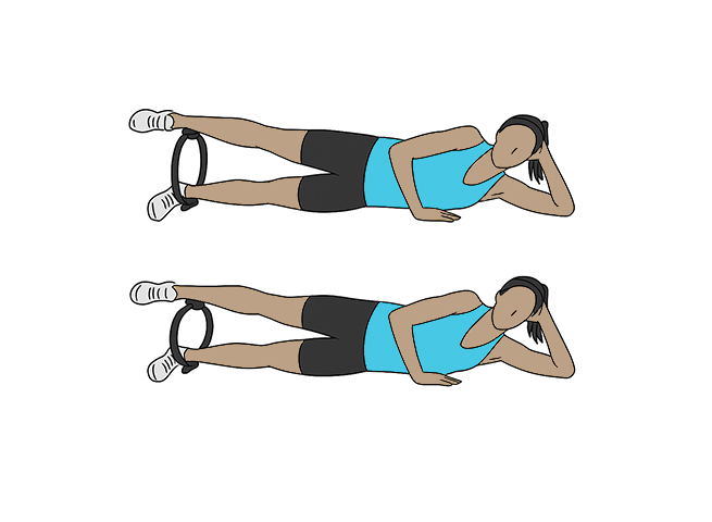 Pilates ring adductors