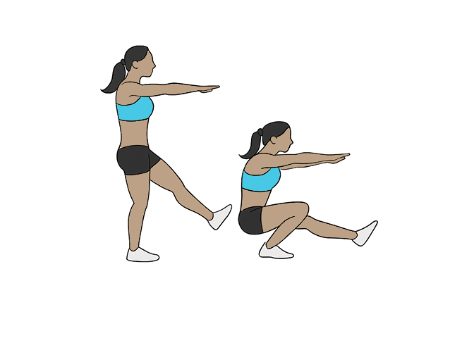 Pistol / Single leg squats