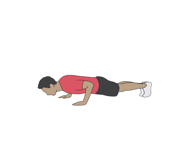 Push-up plank