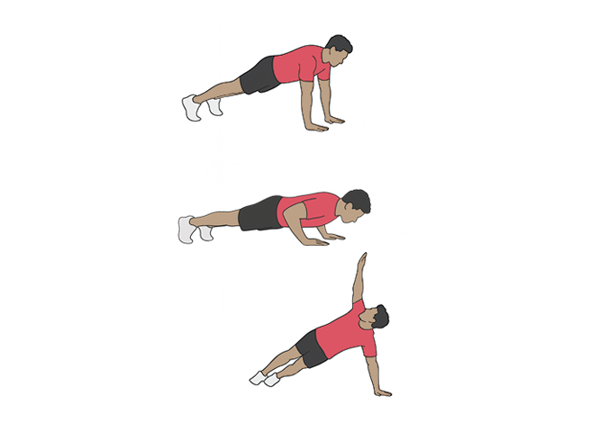 Push up rotations