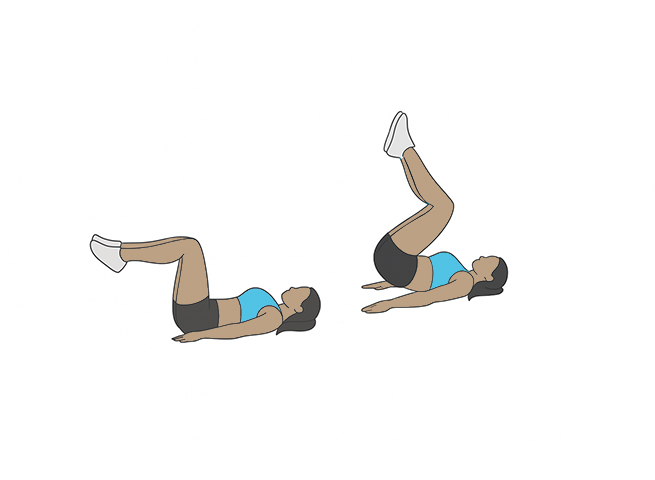 Reverse crunch