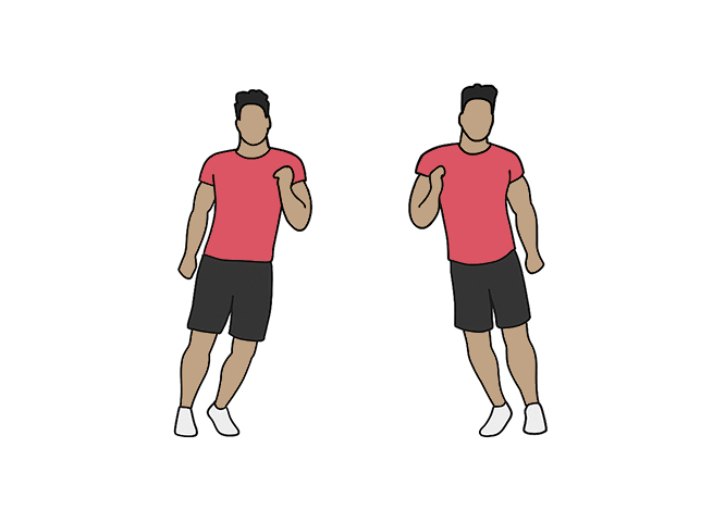 Side to side hops