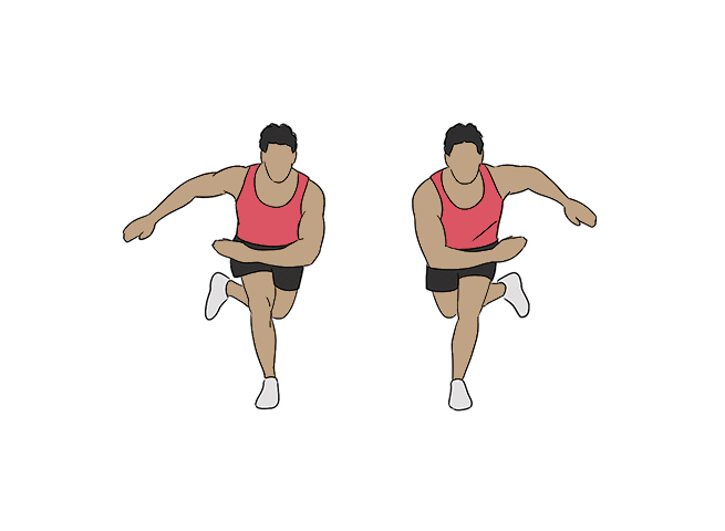 Lateral skater hops