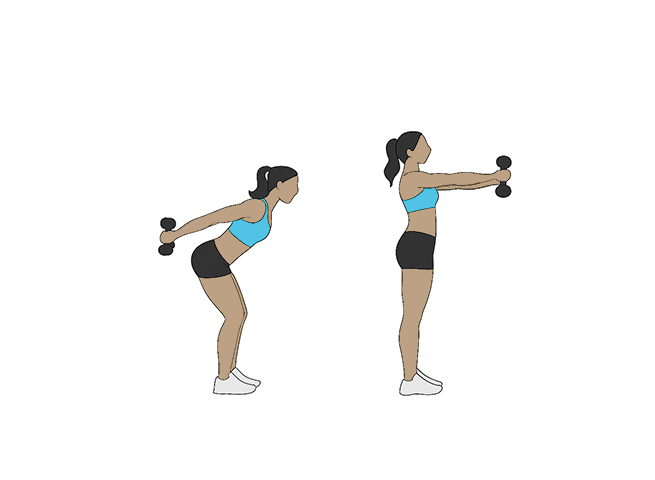 Skier swings