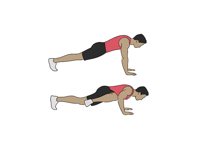 Spiderman push-ups