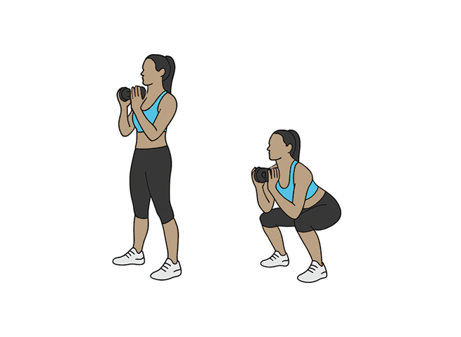 Dumbbell squat