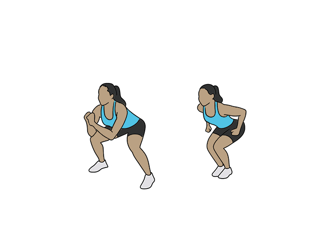 In and out squats