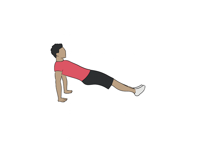 Reverse plank