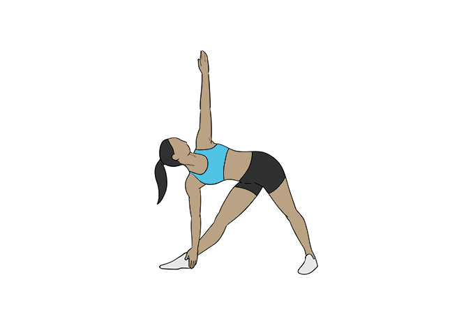Triangle pose
