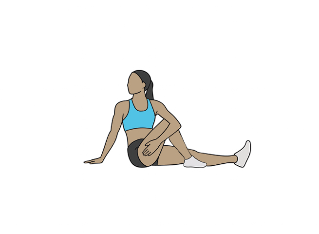 Twisting sage pose