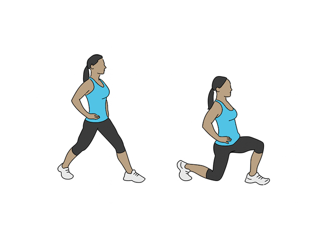 Walking lunges
