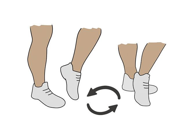 Ankle rotation