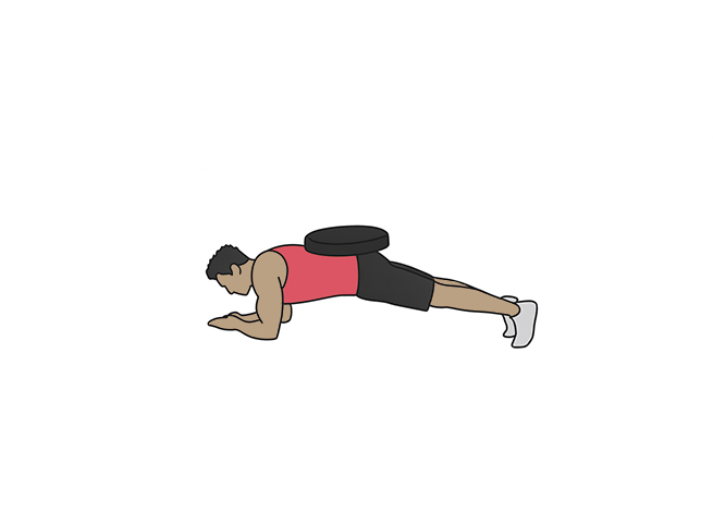Weighted plank
