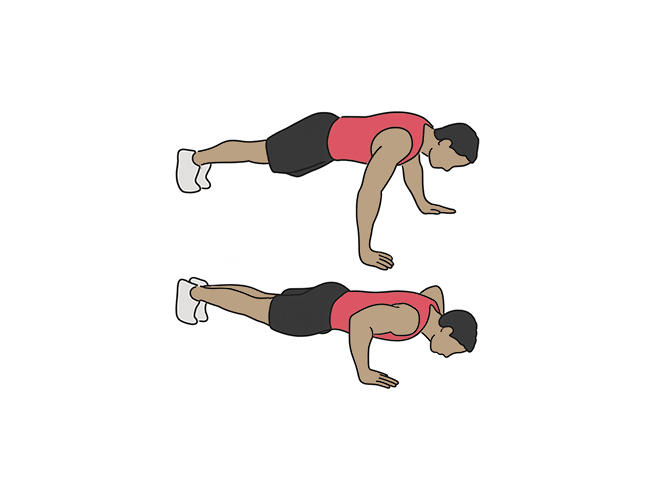 Wide push-ups